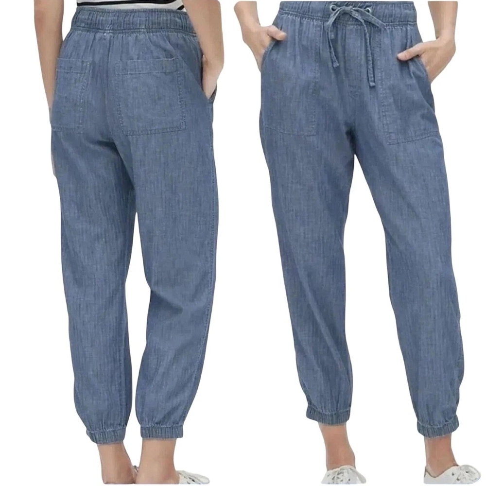 Gap Chambray Utility Joggers